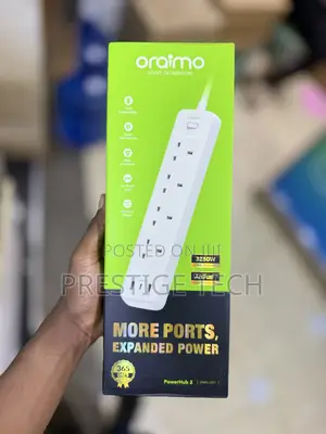 Oraimo Power Hub 2 Extension 4AC Outlets 3 USB Ports Power Strip