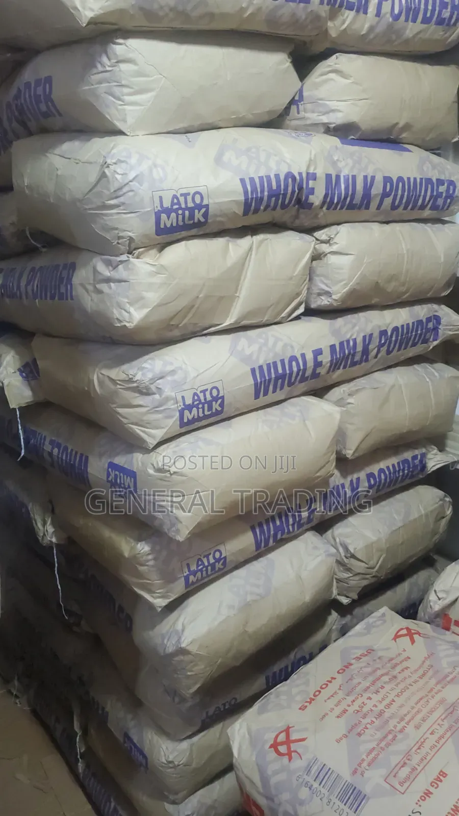 Lato 25kg Milk Powder for Sale at 410,000shs Per Carton