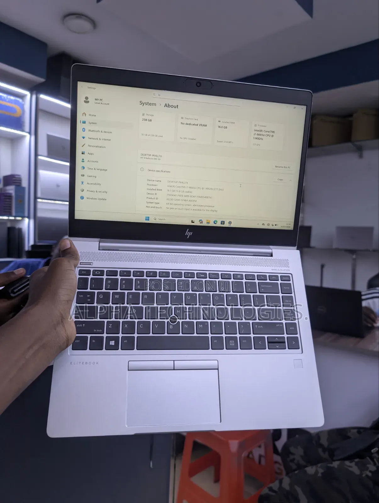 Laptop HP EliteBook 840 G6 16GB Intel Core i5 SSD 256GB