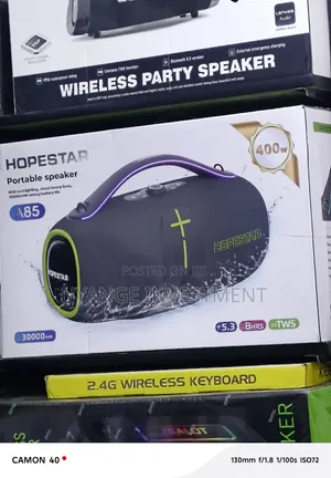 The Hopestar A85 Is a 400W Portable Bluetooth Party Speaker.