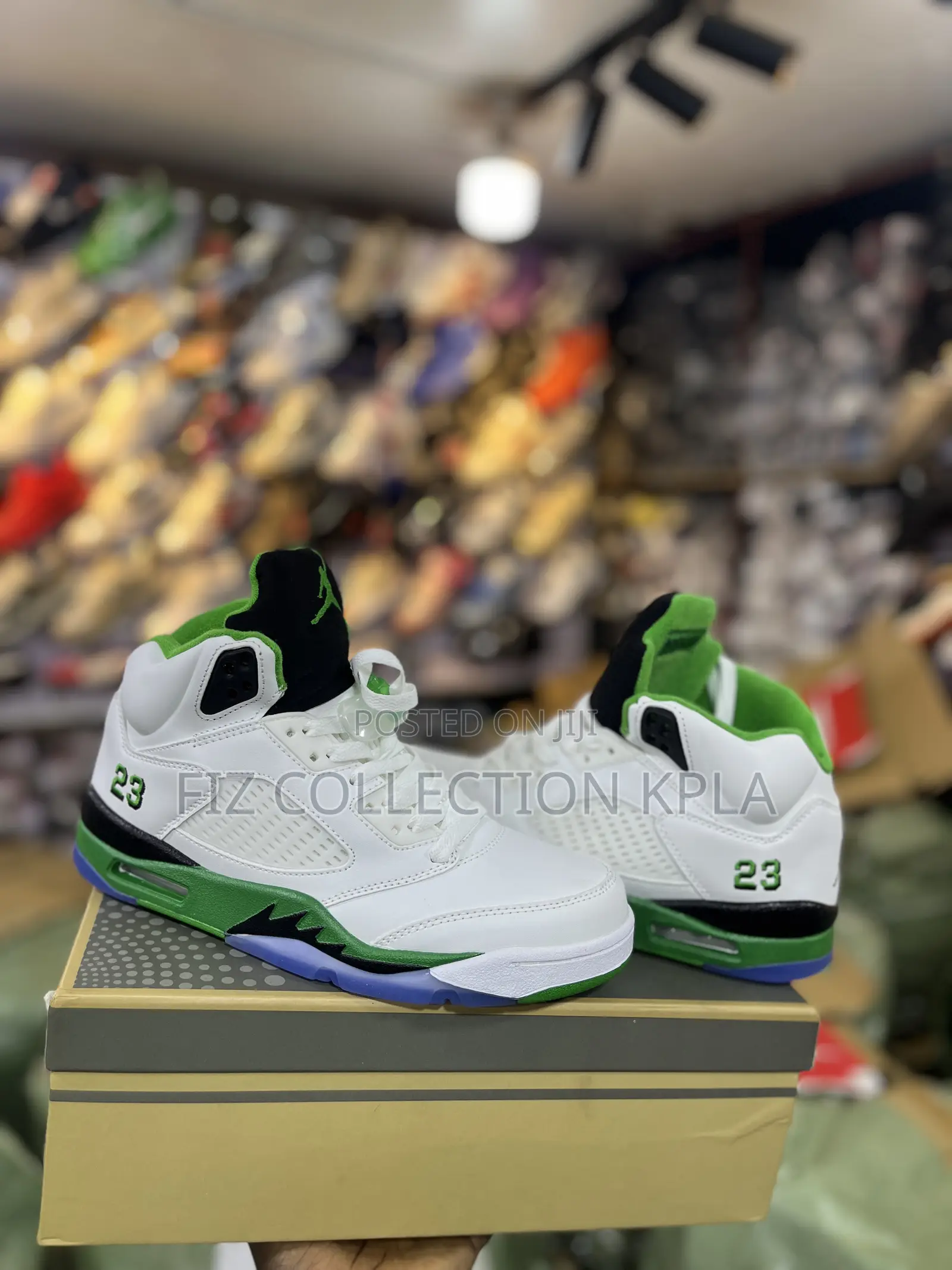 Nike Air Jordan 5 Retro Lucky Green Sneakers