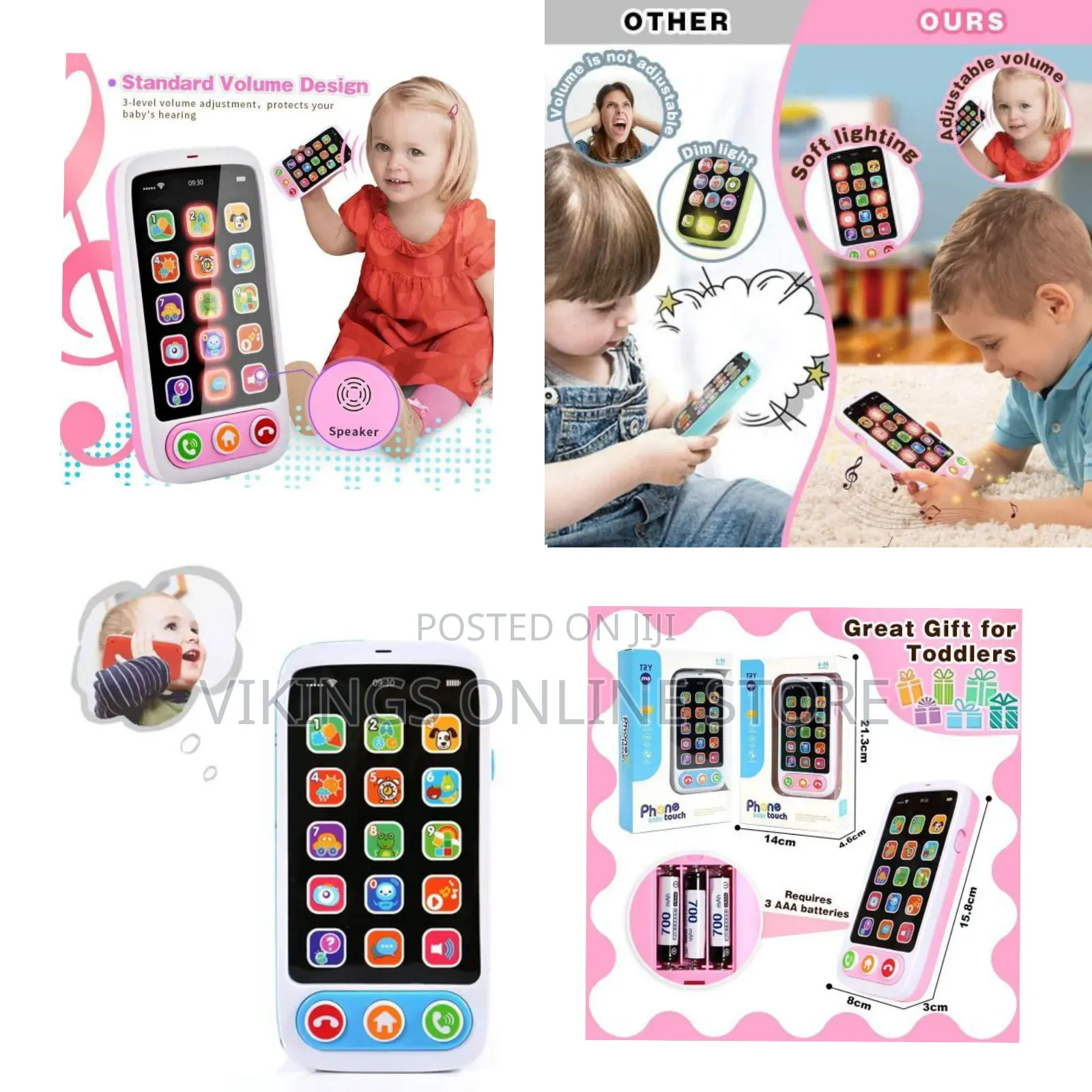 Baby Phone Toy, Baby Toy Phones That Can Touch and Slide, Children's