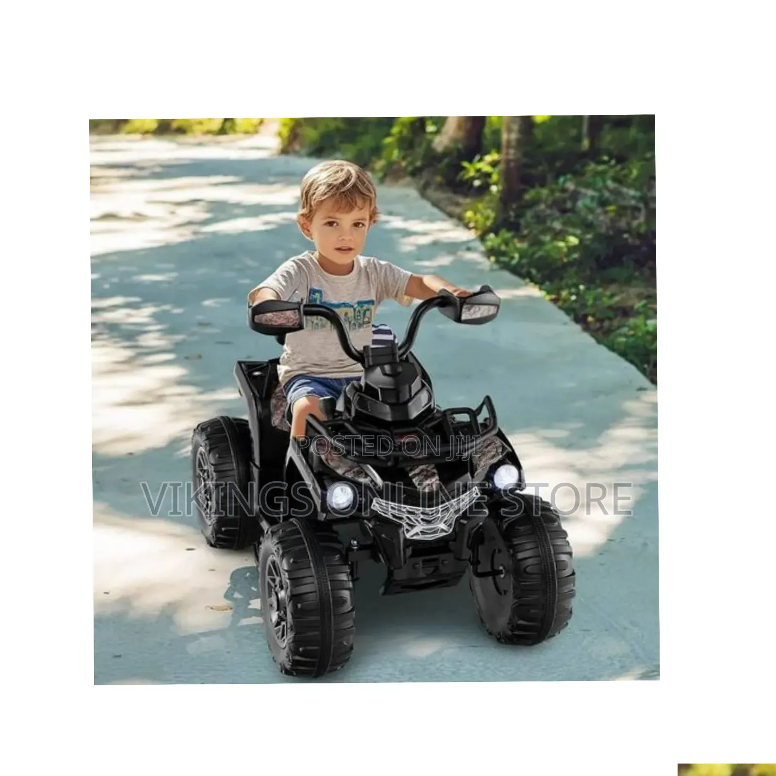 Kids ATV, 12V Battery Powered Electric Vehicle W/ Music, Headlights