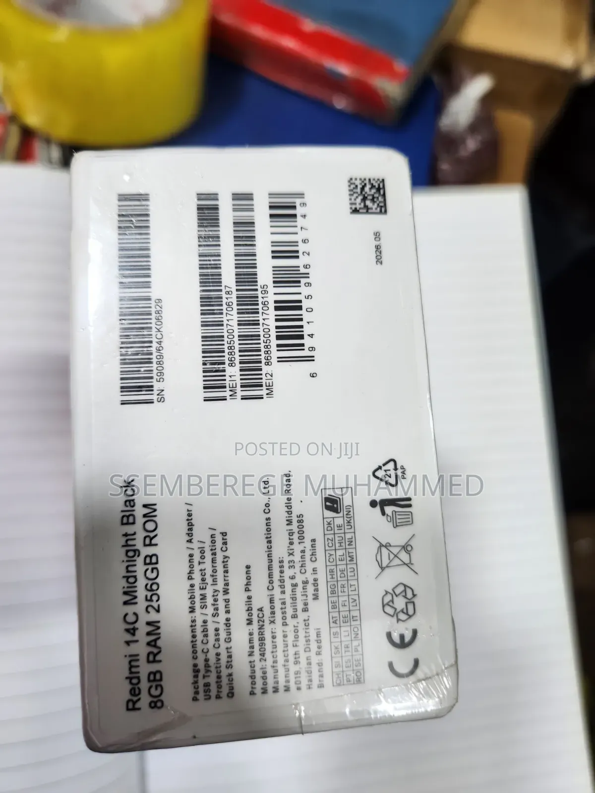 New Xiaomi Redmi 14C 256 GB Black