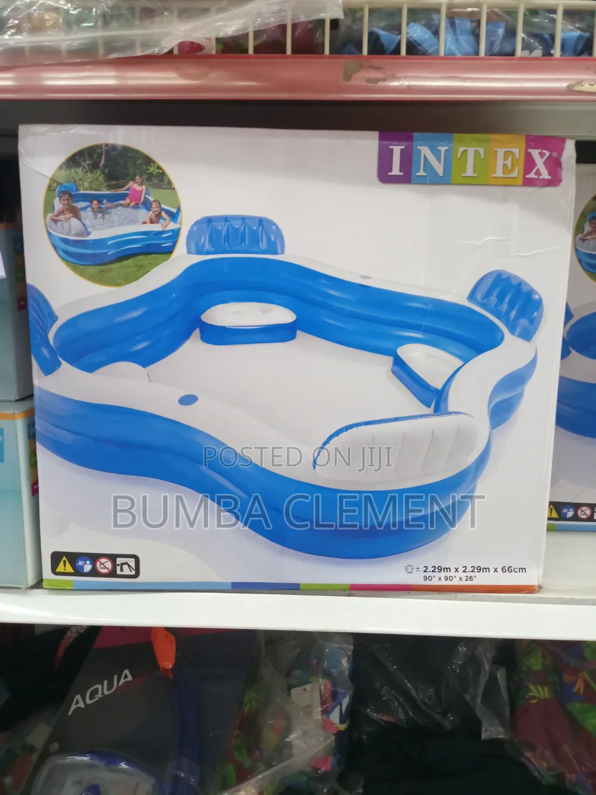 2.29m X 2.29m X 66 Cm Kids Pool Big Size