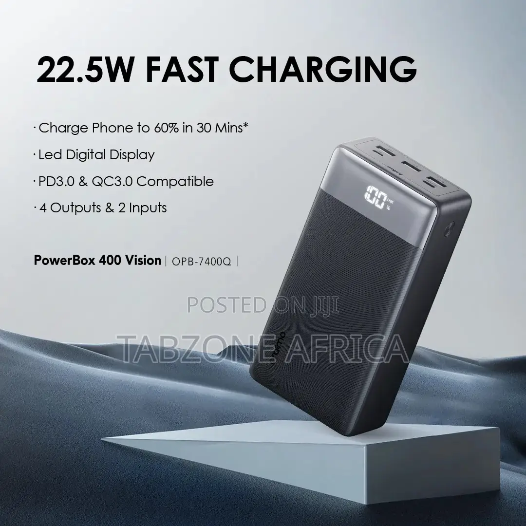 Oraimo PowerBox 400 Vision 40000mAh 22.5W Fast Charging Power Bank