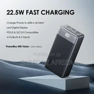 Oraimo PowerBox 400 Vision 40000mAh 22.5W Fast Charging Power Bank