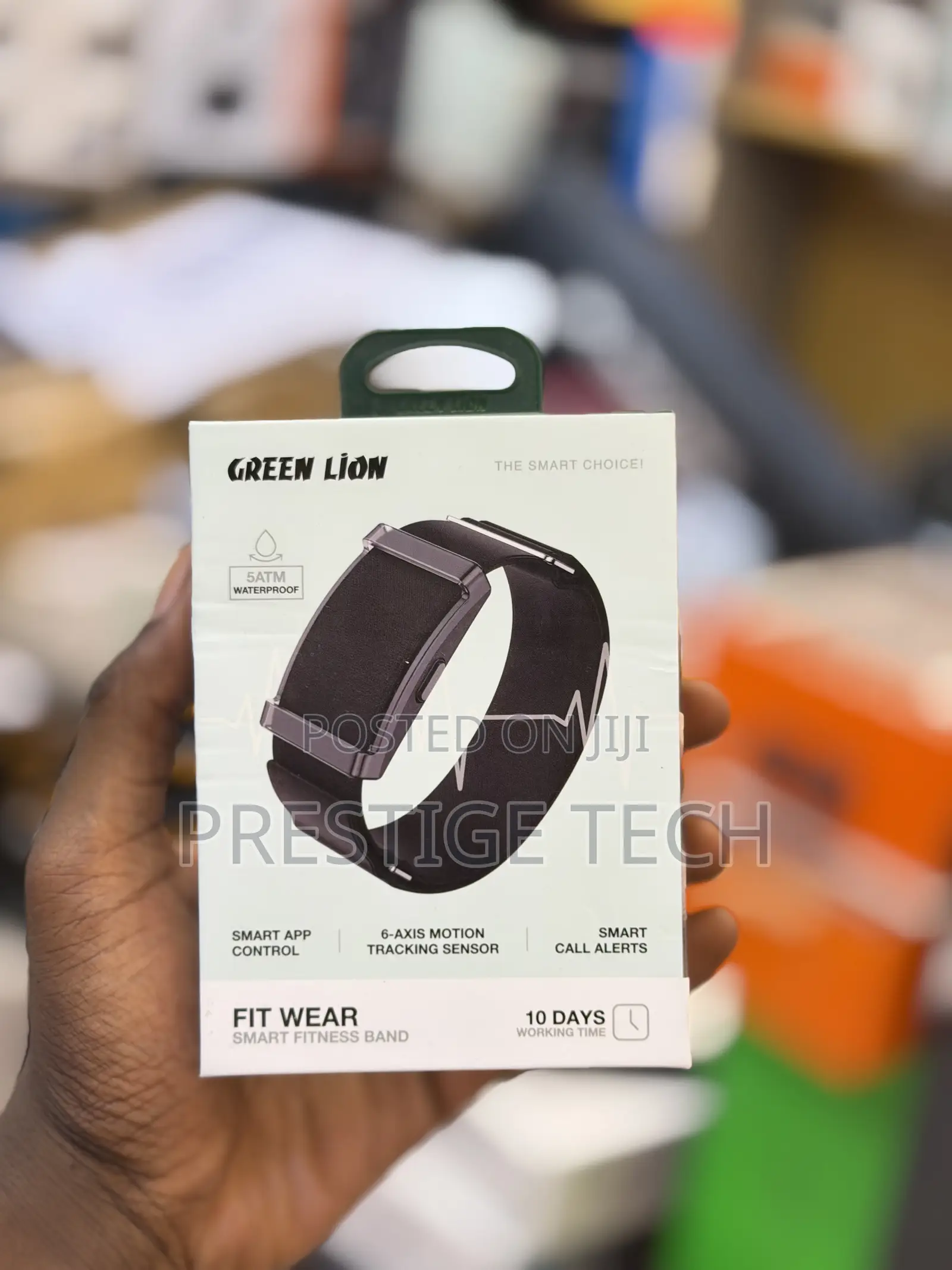 Green Lion Fit Wear Smart Fitness Band, Stress and Health Monitoring