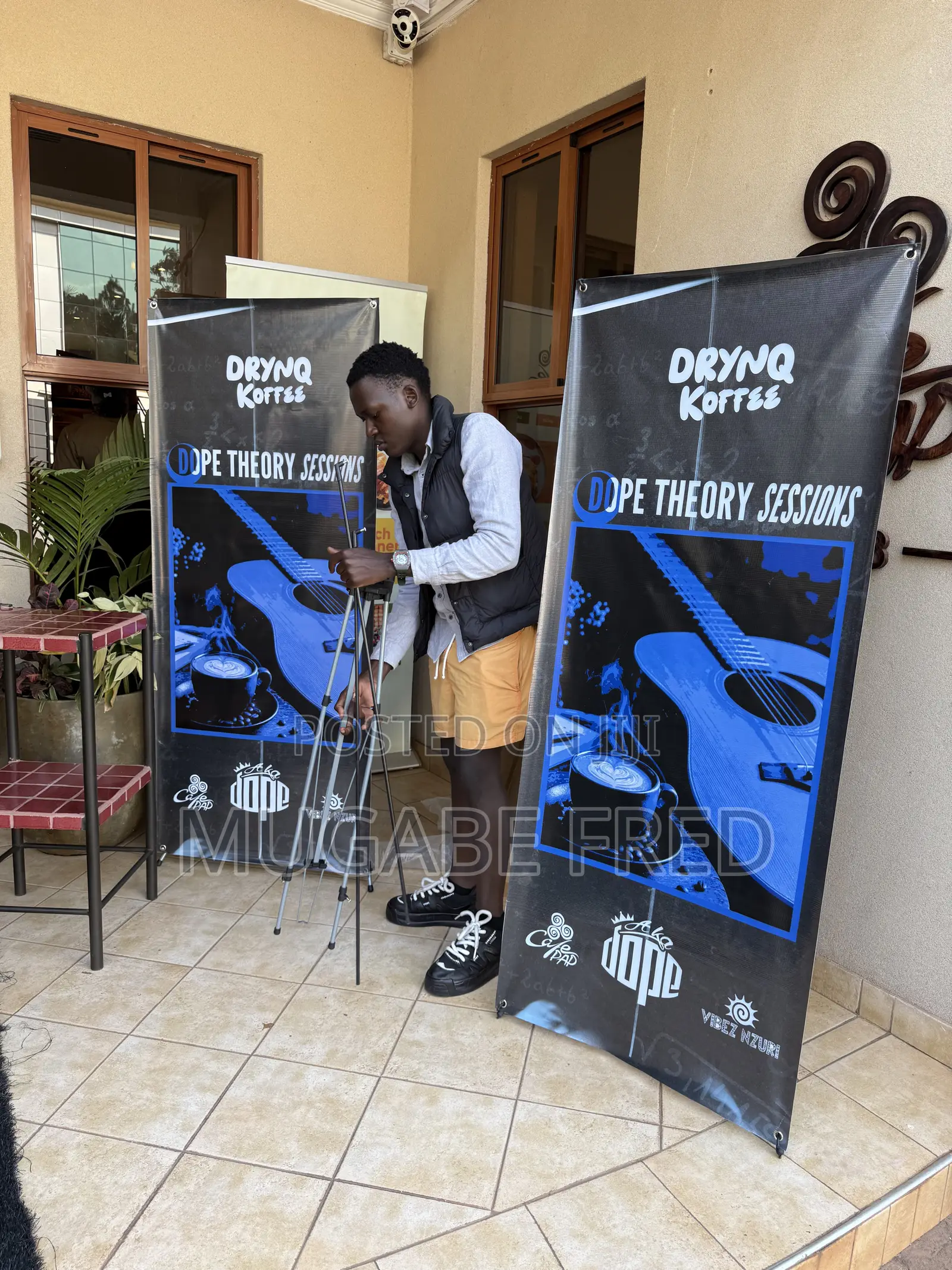 Printed X Stands Pull Up Banners