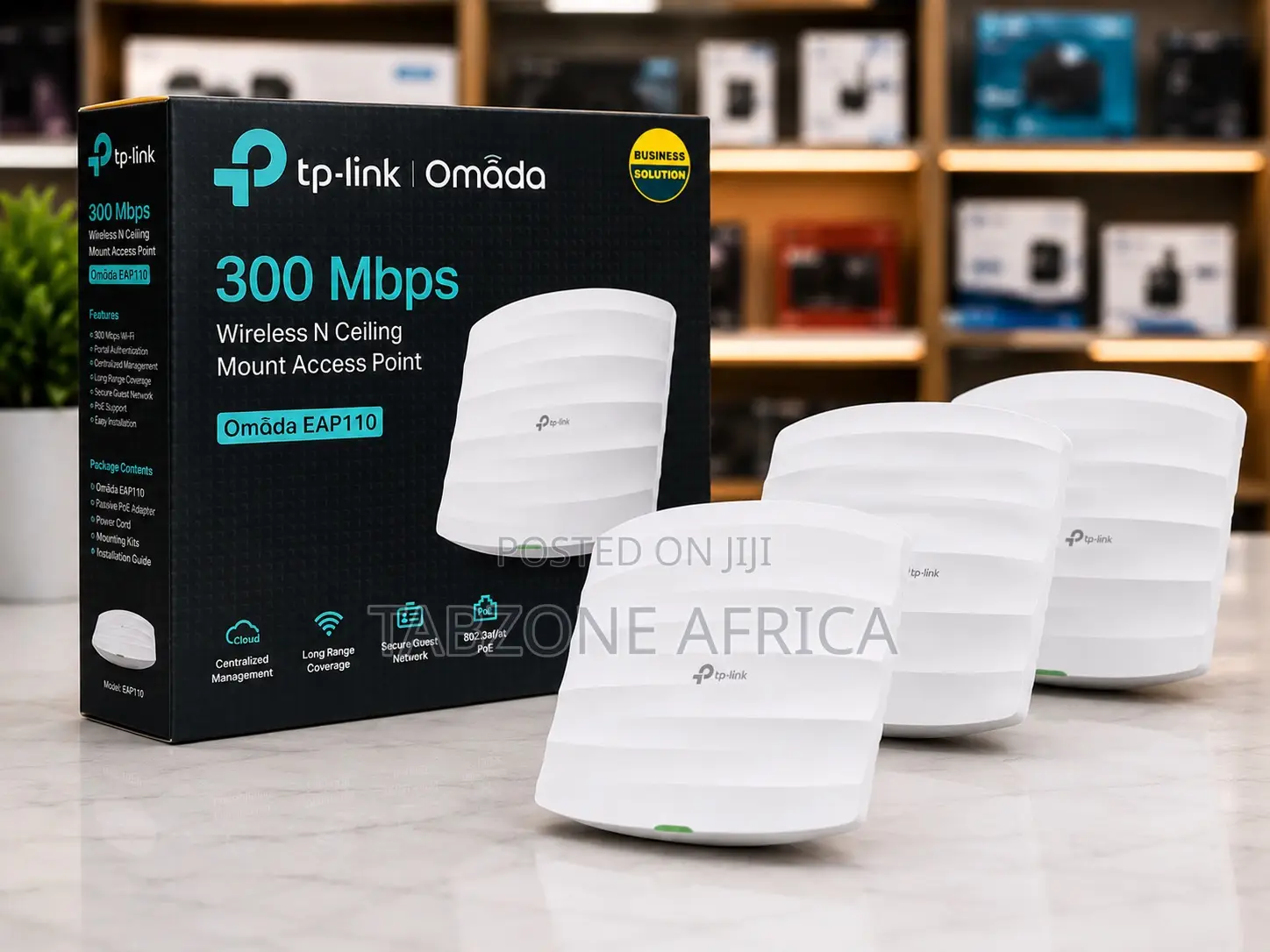 TP-Link Omada EAP110 300Mbps Ceiling Mount Wireless Access Point