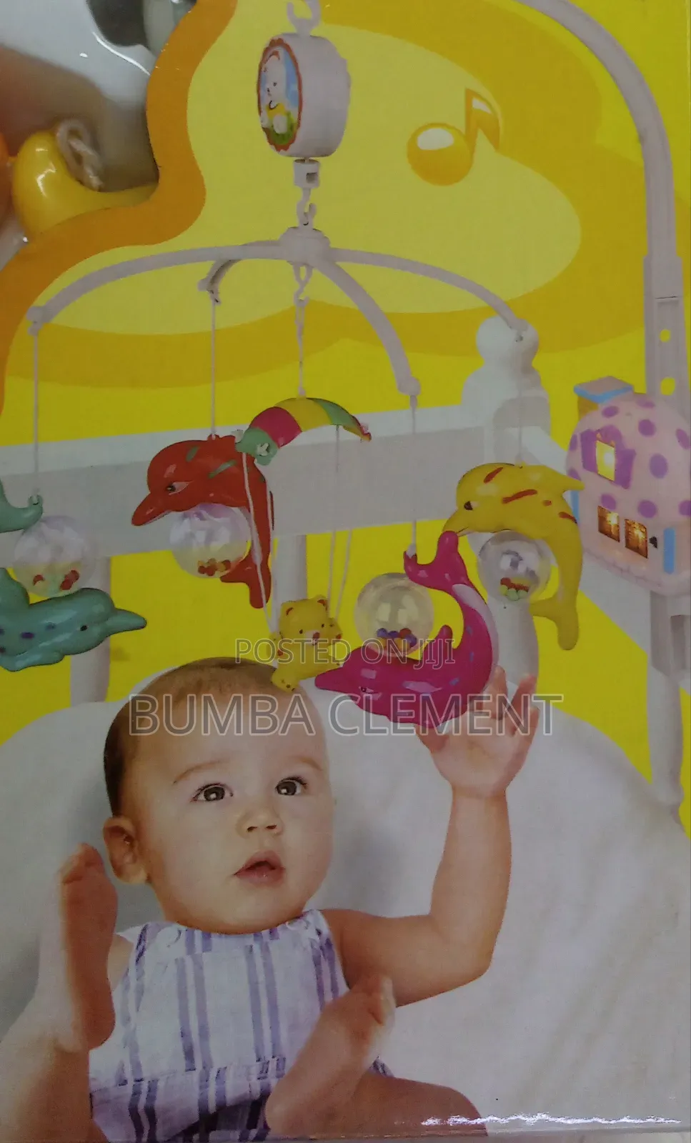 Kids Bed Rolling Bell With Music ( Baby Rattles)