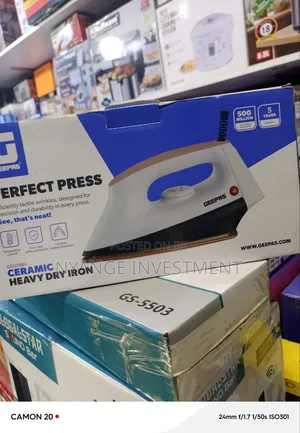 Geepas Perfect Press Ceramic Heavy Dry Iron (Model GDI2748N)