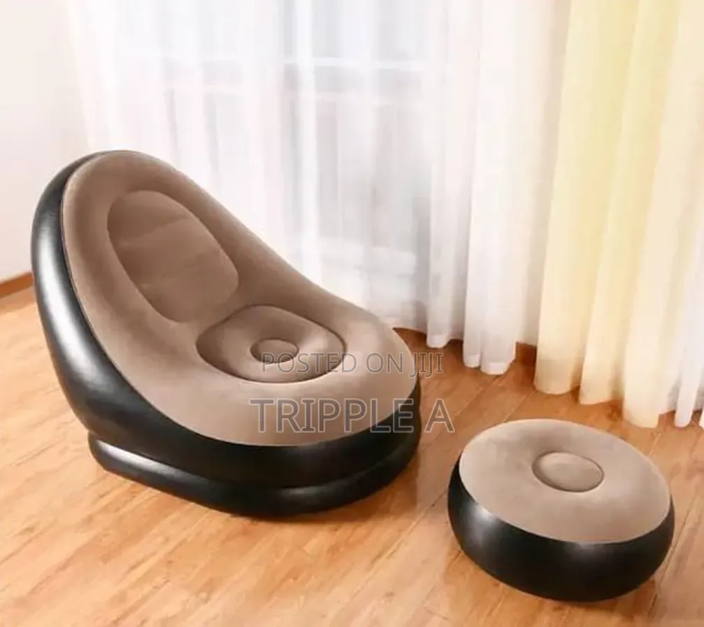 Inflatable Air Sofa-Brown With a Pump