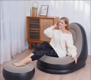 Inflatable Air Sofa-Brown With a Pump