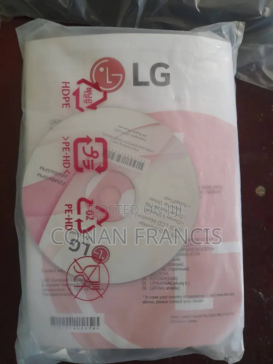 Brand New LG 22" Full HD LED Monitor (22mb65pm-B) – Height Adjustable