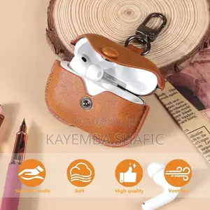 Premium Leather Case Cover With Anti-Lost Hook for AirPods Pro 2