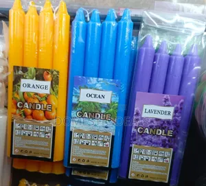Multi-Colored Pillar Candles
