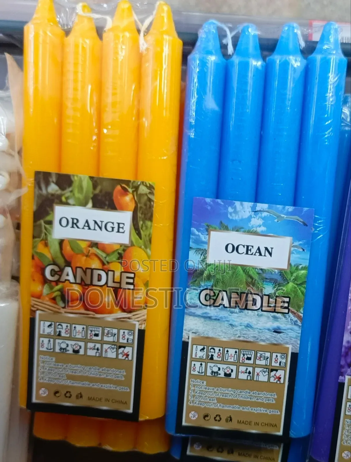 Multi-Colored Pillar Candles