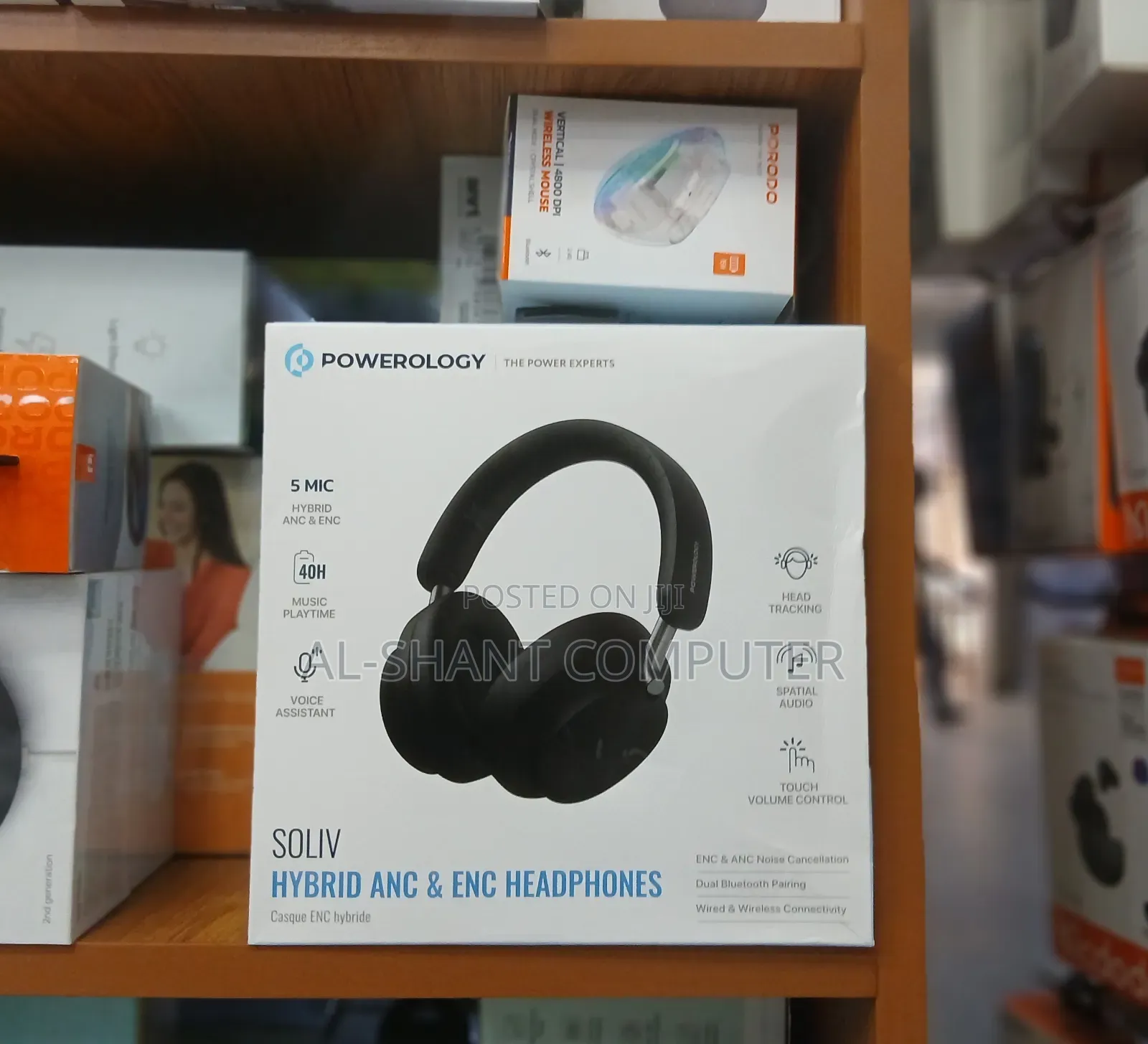 Powerology Soliv Hybrid ANC Wireless Headsets/Wireless Headphones