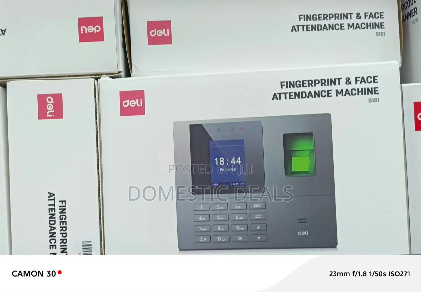 Deli ES161 Fingerprint Face Attendance Machine