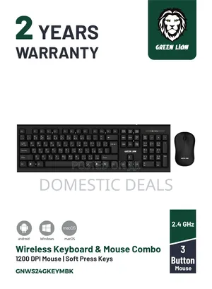 Green Lion Wireless Duo Keyboard Mouse