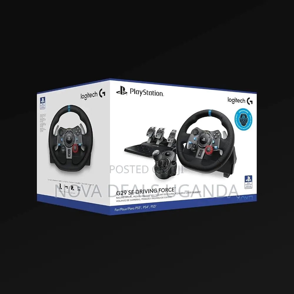 Logitech G G29 SE Racing Steering Wheel and Pedals, Gear Shift Lever