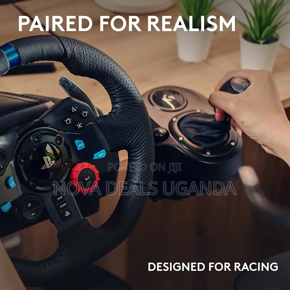 Logitech G G29 SE Racing Steering Wheel and Pedals, Gear Shift Lever