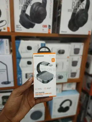 Porodo 2in1 Lightening and AUX Adapter