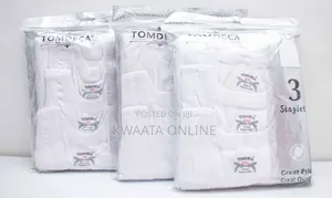 TOMDECA Vests Men's White Cotton Singlets (3 Pieces) – Premium Soft