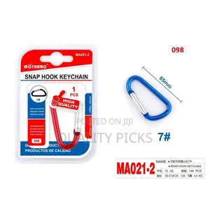 1 Piece of Aluminum Carabiners D Ring With Keychain