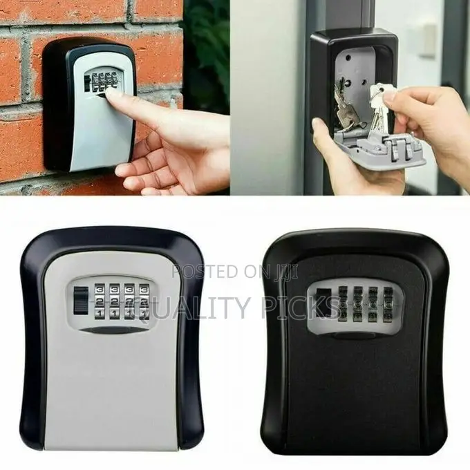4-Digit Combination Lock Box, Wall Mounted Lock