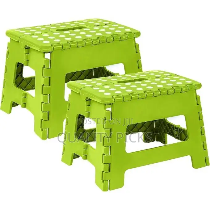 1 PC Folding Step Stool 300 LB Capacity Plastic Foldable