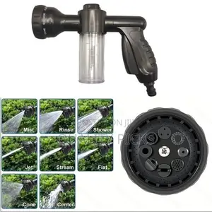 Garden Hose Foam Sprayer, 8 Patterns High Pressure Nozzles Watering