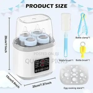 8-in-1 Baby Bottle Warmer, Adjustable Temperature Sterilizer