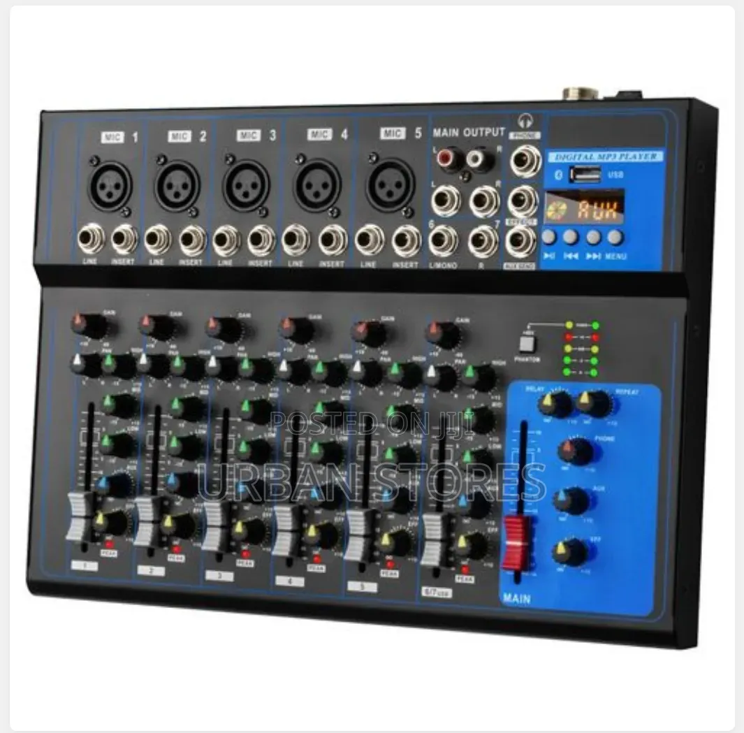 7 Channel Audio Mixer Sound Mixing- Cortina F7