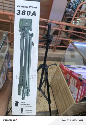 380A Professional Tripod Designed for DSLR Cameras and Mobile Phones.