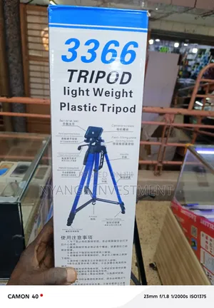 3366 Model Lightweight Tripod Designed for Cameras and Smartphones.