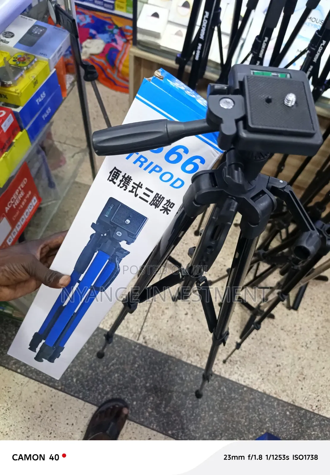 3366 Model Lightweight Tripod Designed for Cameras and Smartphones.