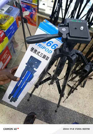 3366 Model Lightweight Tripod Designed for Cameras and Smartphones.