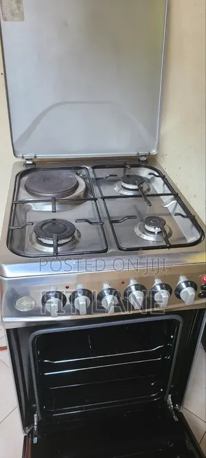 Super Chef Gas Cooker – 3 Gas Burners + 1 Electric Plate With Oven