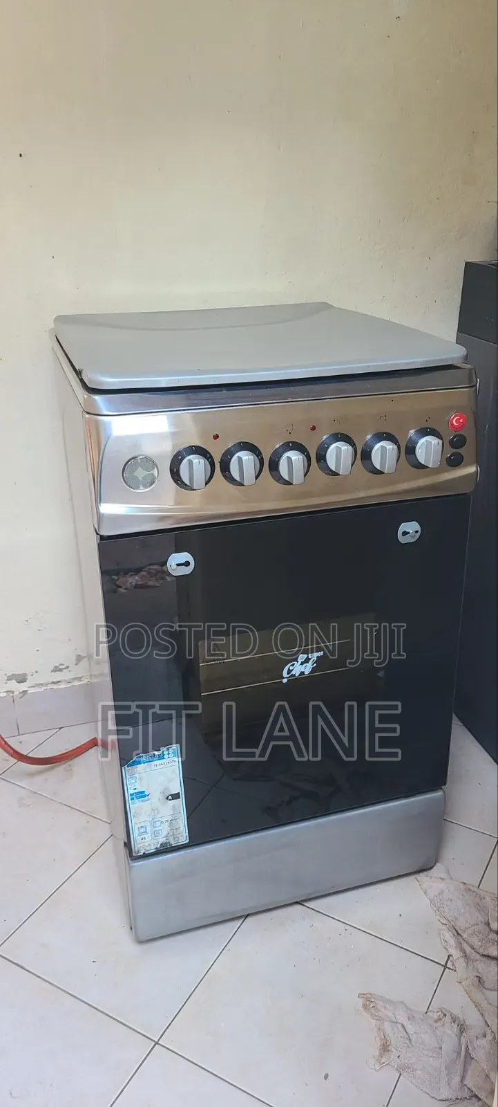 Super Chef Gas Cooker – 3 Gas Burners + 1 Electric Plate With Oven