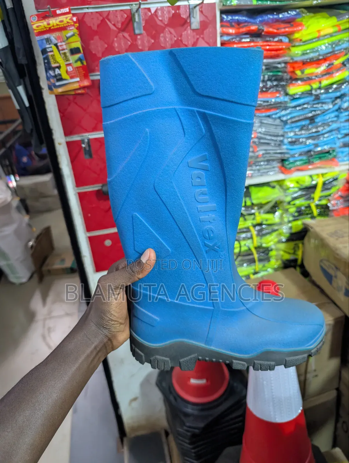Vaultex Safety Gumboots Blue