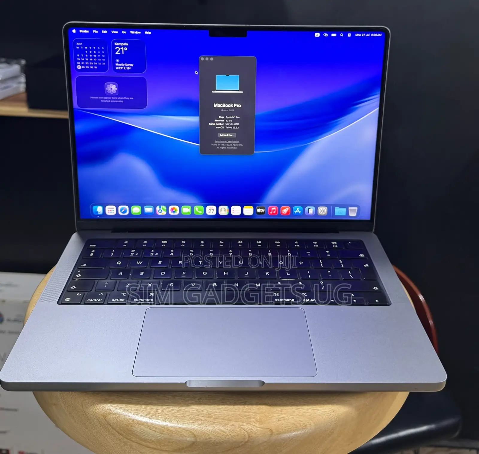 Laptop Apple MacBook Pro 2021 M1 32GB SSD 1T