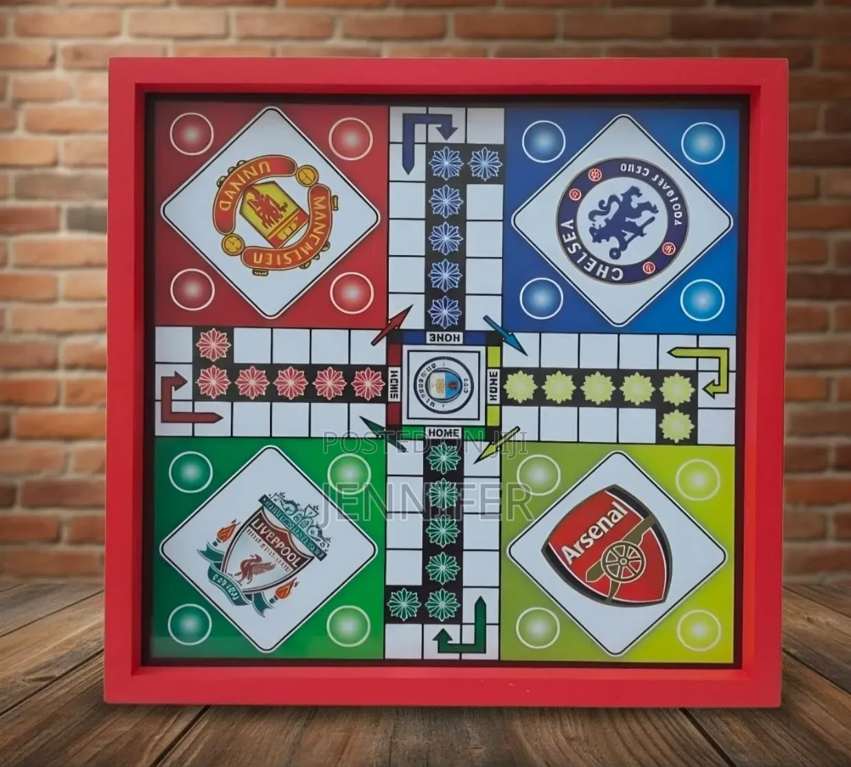Football Club-Themed Family Ludo Board Game