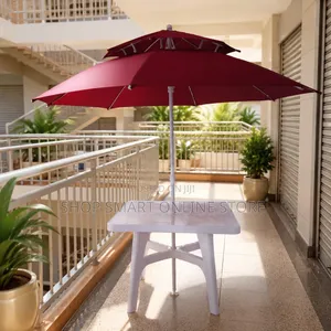 Combo Set Unique Outdoor Garden Umbrella and Table
