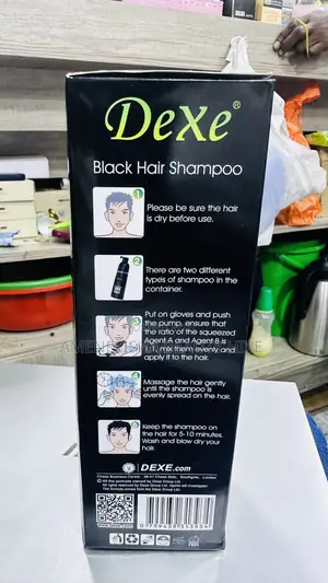 Dexe Black Hair Shampoo Tube