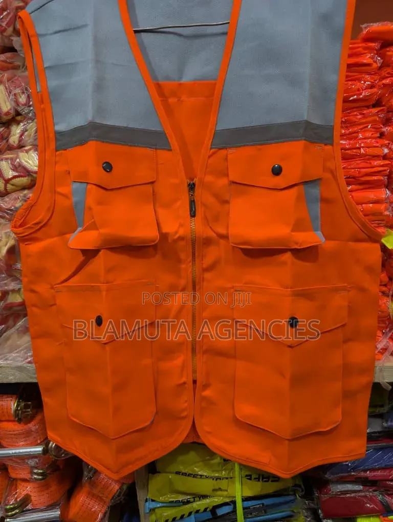 Reflector Jackets Orange and Grey Heavy Duty