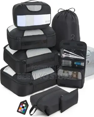 Multi-Piece Travel Packing Cube Set.
