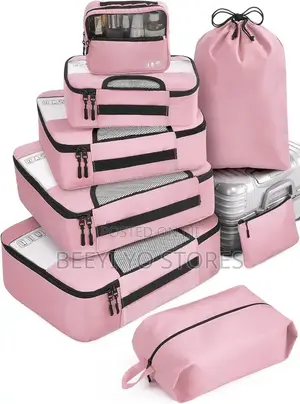 Multi-Piece Travel Packing Cube Set.