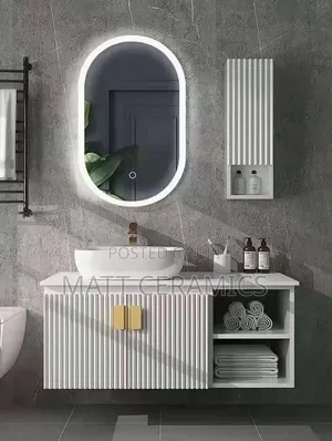 Unique White Bathroom Cabins